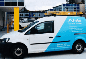 A residential electrician van servicing the Wollongong area